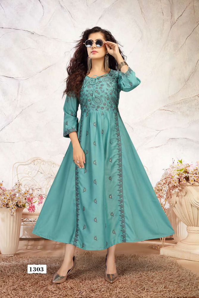 Dee Cee Alishba Fancy Ethnic Wear Latest Anarkali Kurtis Collection